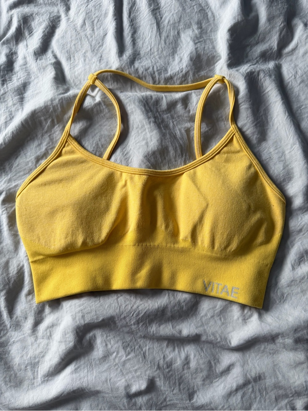 Yellow Seamless Light-Support Sports Bralette